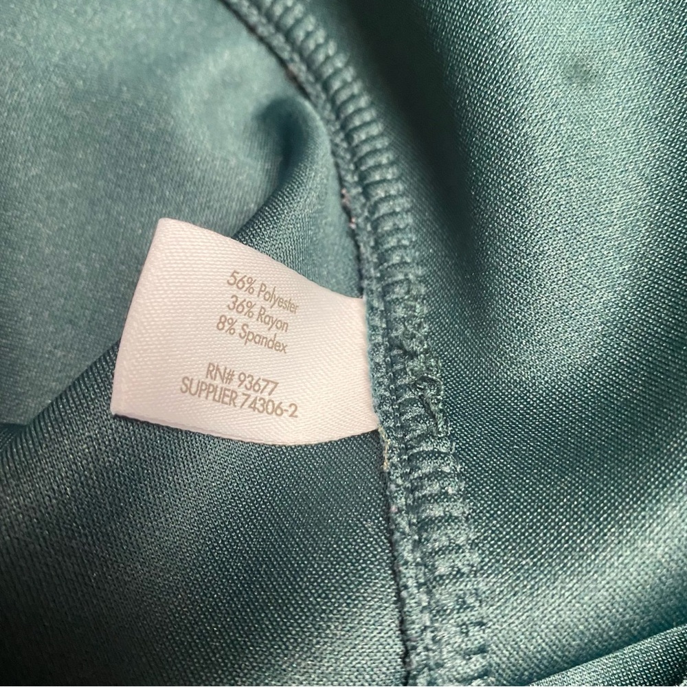 STYLUS Women's Size XXL Deep Teal Pullover Mock Turtleneck Soft Sweatshirt - Picture 12 of 13
